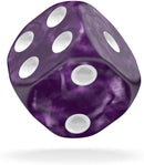 Marble Purple D6 12mm (36) - Oakie Doakie Dice