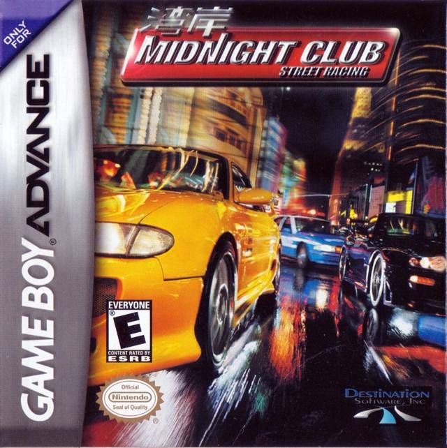 Midnight Club Street Racing Front Cover - Nintendo Gameboy Advance Pre-Played