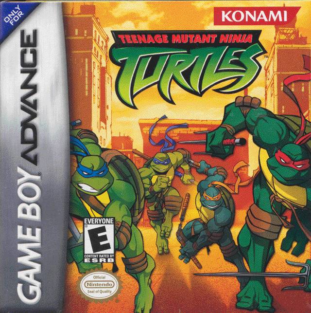 Teenage Mutant Ninja Turtles Front Cover - Nintendo Gameboy Advance Pre-Played