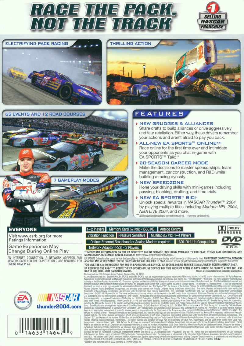Nascar Thunder 2004 - Playstation 2 Pre-Played