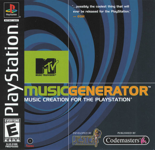 MTV Music Generator Front Cover - Playstation 1 Pre-Played