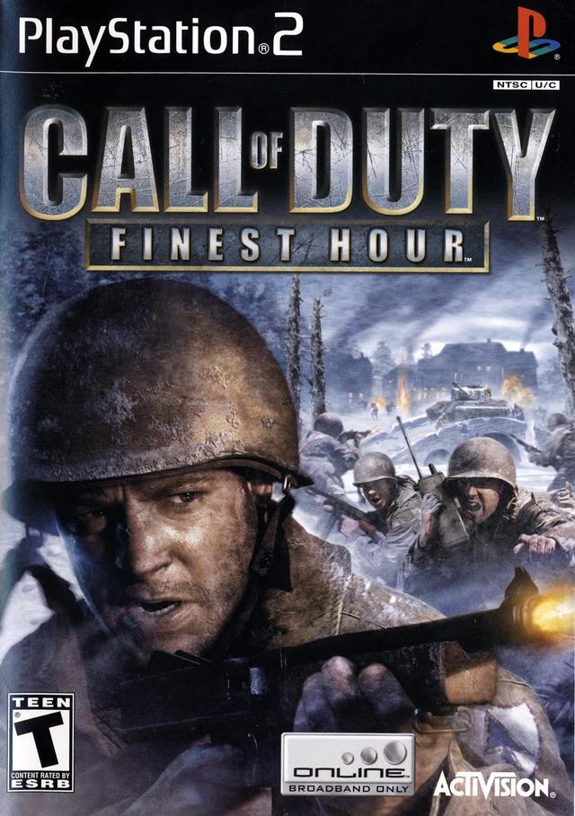 Call of Duty Finest Hour Front Cover - Playstation 2 Pre-Played