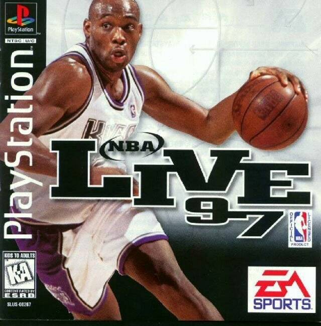 NBA Live 97 Front Cover - Playstation 1 Pre-Played