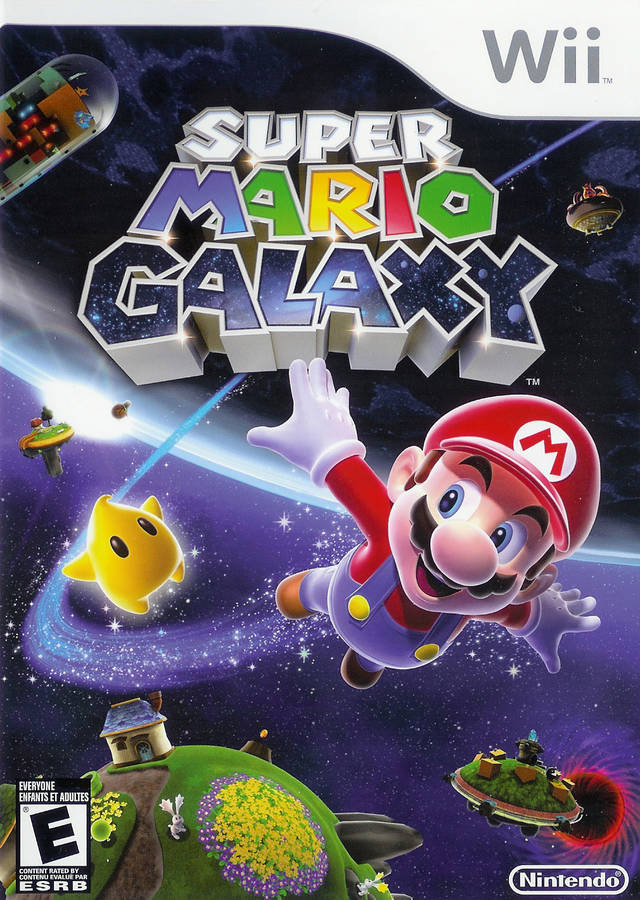 Super Mario Galaxy Front Cover - Nintendo Wii Pre-Played