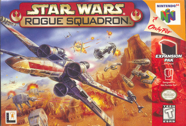 Star Wars Rogue Squadron Front Cover - Nintendo 64 Pre-Played