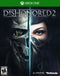 Dishonored 2 Front Cover - Xbox One Pre-Played