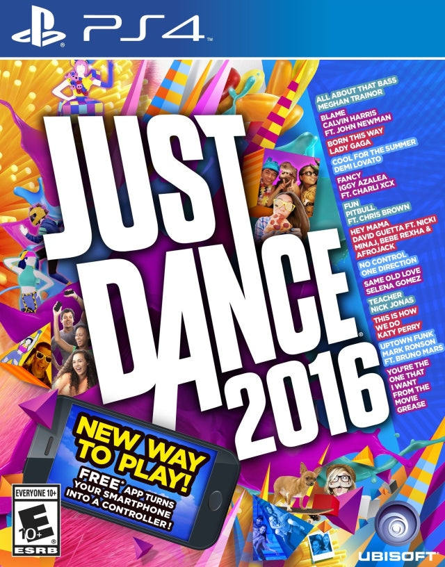 Just Dance 2016 Front Cover - Playstation 4 Pre-Played