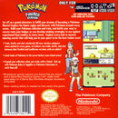 Pokemon Fire Red Version Back Cover - Nintendo Gameboy Advance Pre-Played