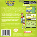 Pokemon Leaf Green Version Back Cover - Nintendo Gameboy Advance Pre-Played