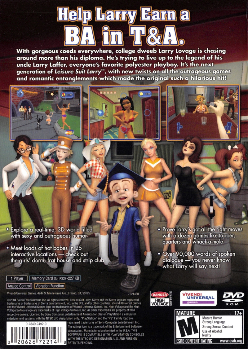 Leisure Suit Larry: Magna Cum Laude - Playstation 2 Pre-Played