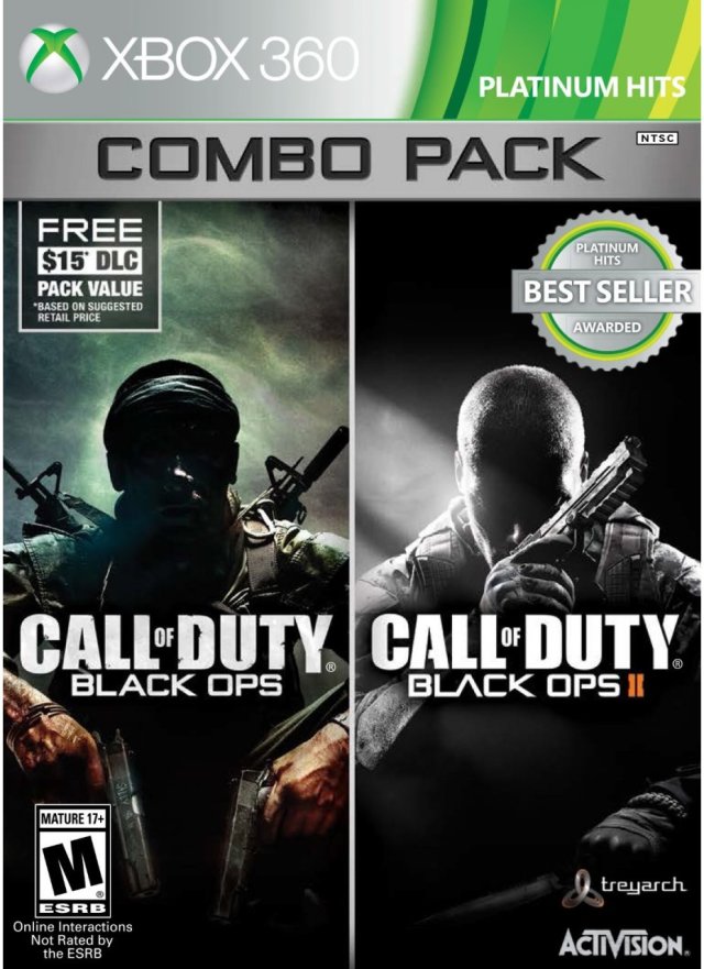 Call of Duty Black Ops Combo Pack Front Cover - Xbox 360 Pre-Played