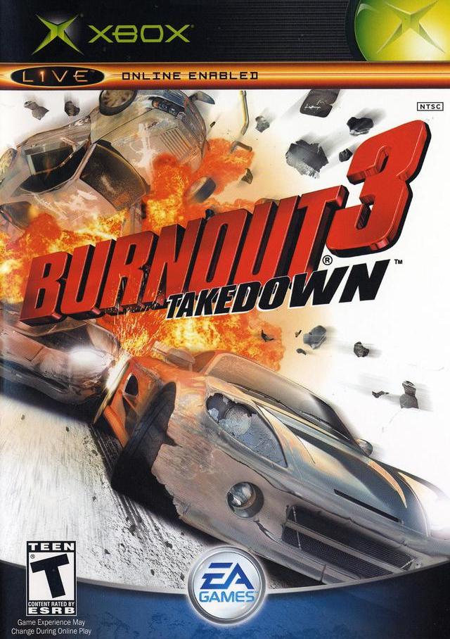 Burnout 3 Takedown Front Cover - Xbox Pre-Played