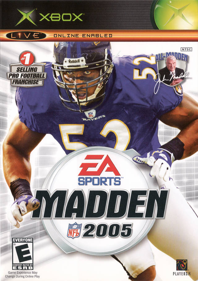 Madden 05 Front Cover - Xbox Pre-Played