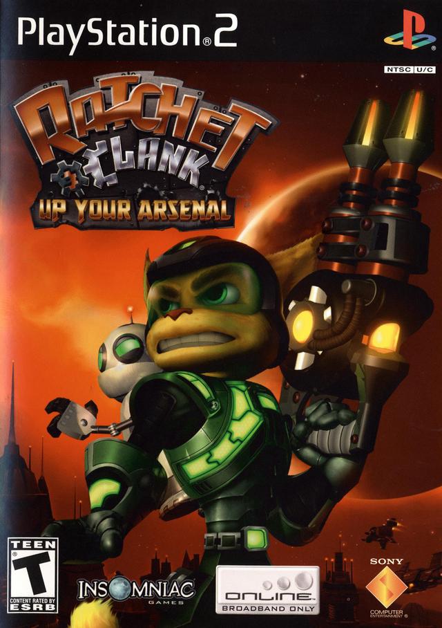 Ratchet & Clank Up Your Arsenal Front Cover - Playstation 2 Pre-Played