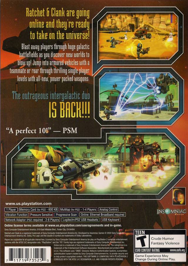 Ratchet & Clank Up Your Arsenal (Greatest Hits) - Playstation 2 Pre-Played