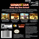 Serious Sam Back Cover - Nintendo Gameboy Advance Pre-Played