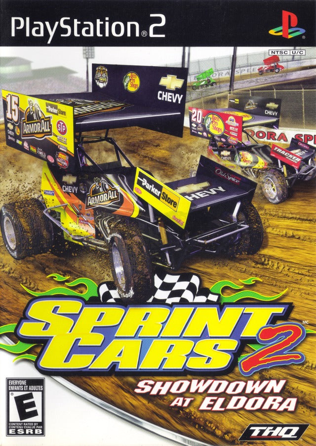 Sprint Cars 2 Showdown at Eldora Front Cover - Playstation 2 Pre-Played