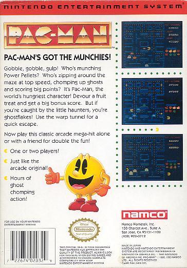 Pac-Man - Nintendo Entertainment System, NES Pre-Played
