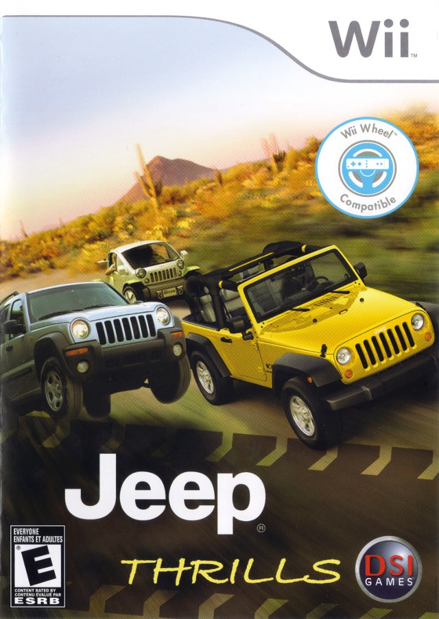 Jeep Thrills Front Cover - Nintendo Wii Pre-Played