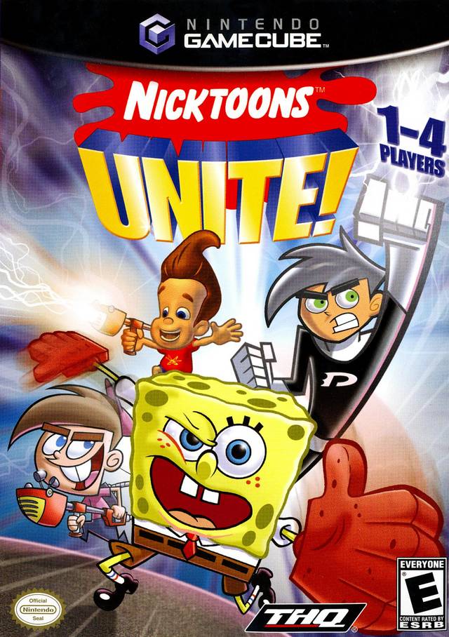 Nicktoons Unite Front Cover - Nintendo Gamecube Pre-Played