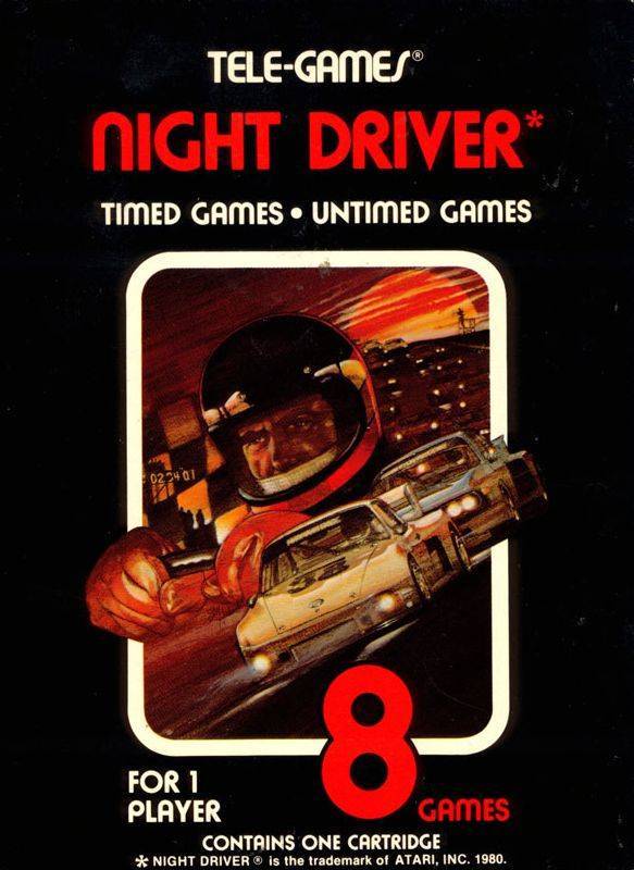 Night Driver Front Cover - Atari Pre-Played