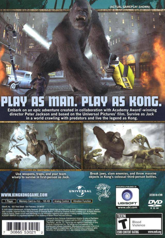 Peter Jackson's King Kong - Playstation 2 Pre-Played