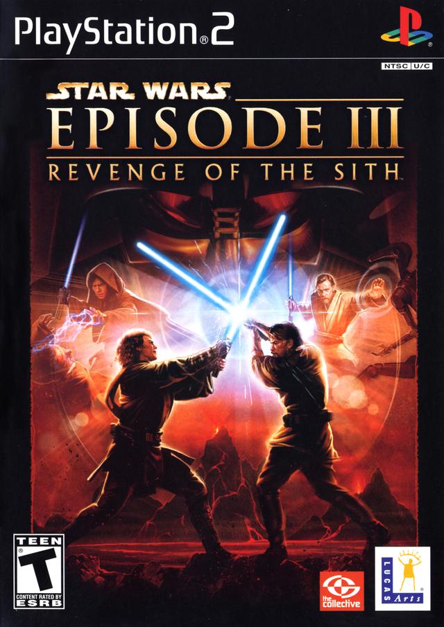 Star Wars Episode III Revenge of the Sith Front Cover - Playstation 2 Pre-Played