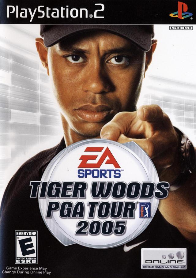 Tiger Woods PGA Tour 2005 Front Cover - Playstation 2 Pre-Played