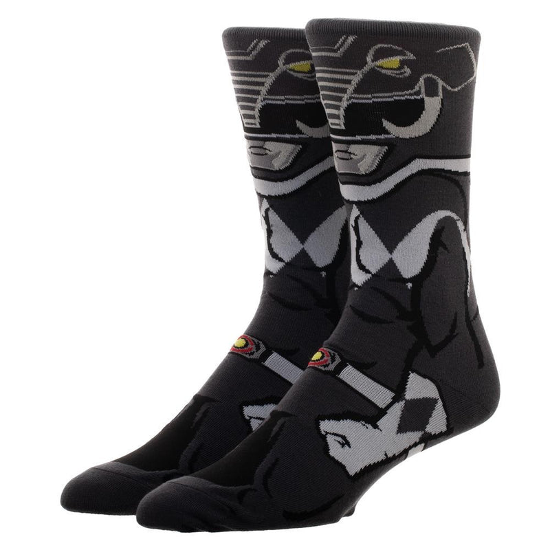 Power Rangers Black Ranger 360 Character Crew Sock