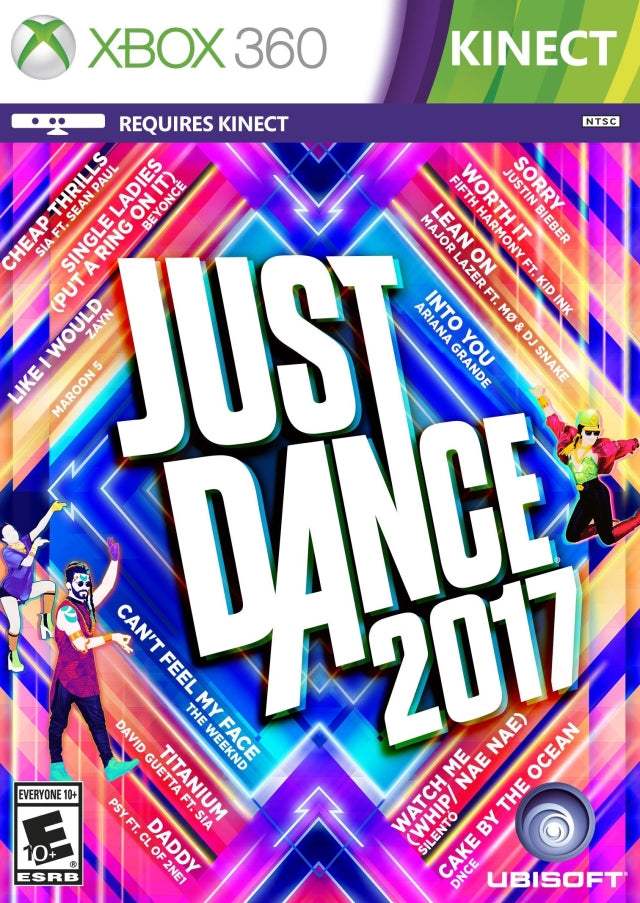 Just Dance 2017 Front Cover - Xbox 360 Pre-Played