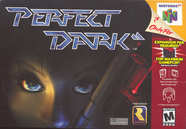 Perfect Dark Front Cover - Nintendo 64 Pre-Played