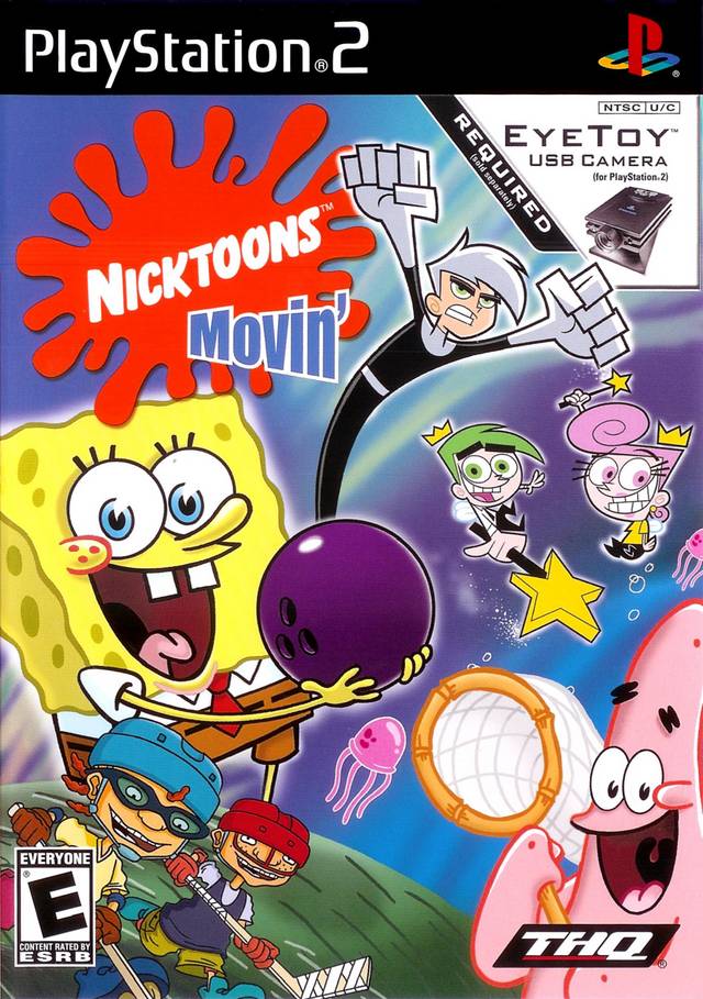 Nicktoons Movin Front Cover - Playstation 2 Pre-Played