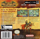 Fire Emblem: The Sacred Stones Back Cover - Nintendo Gameboy Advance Pre-Played