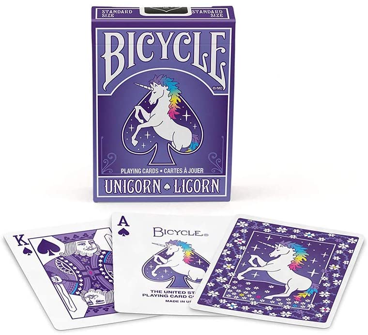 Unicorn Bicycle Playing Cards