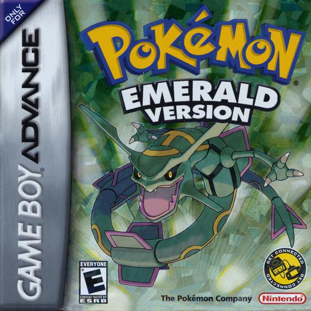 Pokemon Emerald Version Front Cover - Nintendo Gameboy Advance Pre-Played