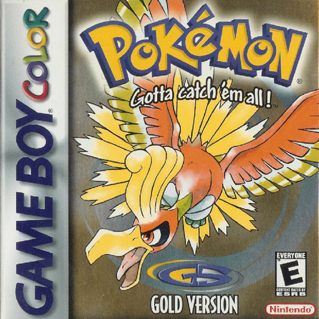 Pokemon Gold Front Cover - Nintendo GameBoy Color Pre-Played