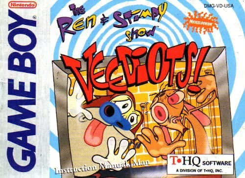 The Ren &  Stimpy Show The VEEDIOTS! - Nintendo Gameboy Pre-Played