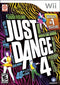 Just Dance 4 Front Cover - Nintendo Wii Pre-Played