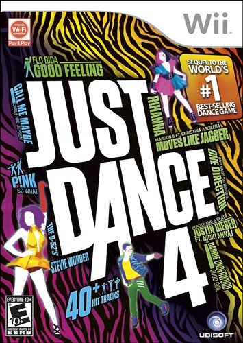 Just Dance 4 Front Cover - Nintendo Wii Pre-Played