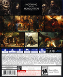 Middle Earth Shadow of War Back Cover - Playstation 4 Pre-Played