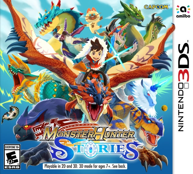 Monster Hunter Stories Front Cover - Nintendo 3DS Pre-Played