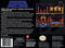 Prince of Persia Back Cover - Super Nintendo, SNES Pre-Played