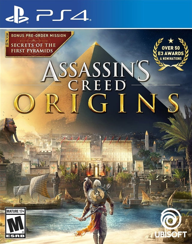 Assassin's Creed Origins Front Cover - Playstation 4 Pre-Played 