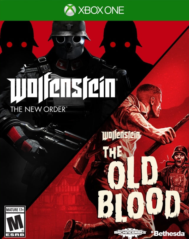 Wolfenstein The Two Pack Front Cover - Xbox One Pre-Played