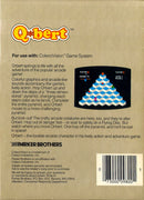 Qbert Back Cover - ColecoVision Pre-Played