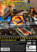 Flatout 2 Back Cover - Playstation 2 Pre-Played