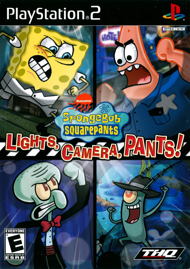 SpongeBob Squarepants: Lights, Camera, Pants - Playstation 2 Pre-PlayedSpongeBob Squarepants: Lights, Camera, Pants Front Cover - Playstation 2 Pre-Played