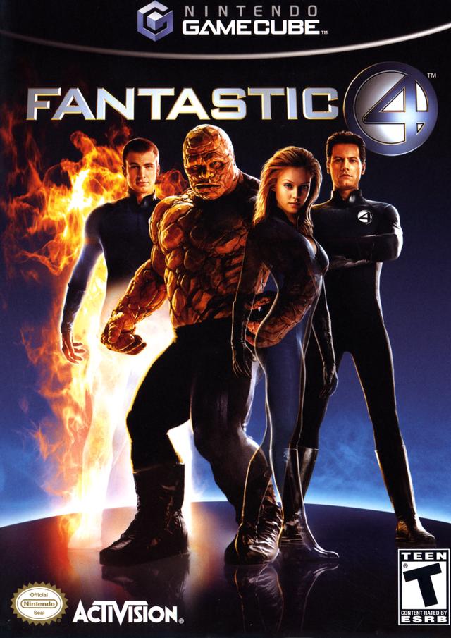 Fantastic 4 Front Cover - Nintendo Gamecube Pre-Played