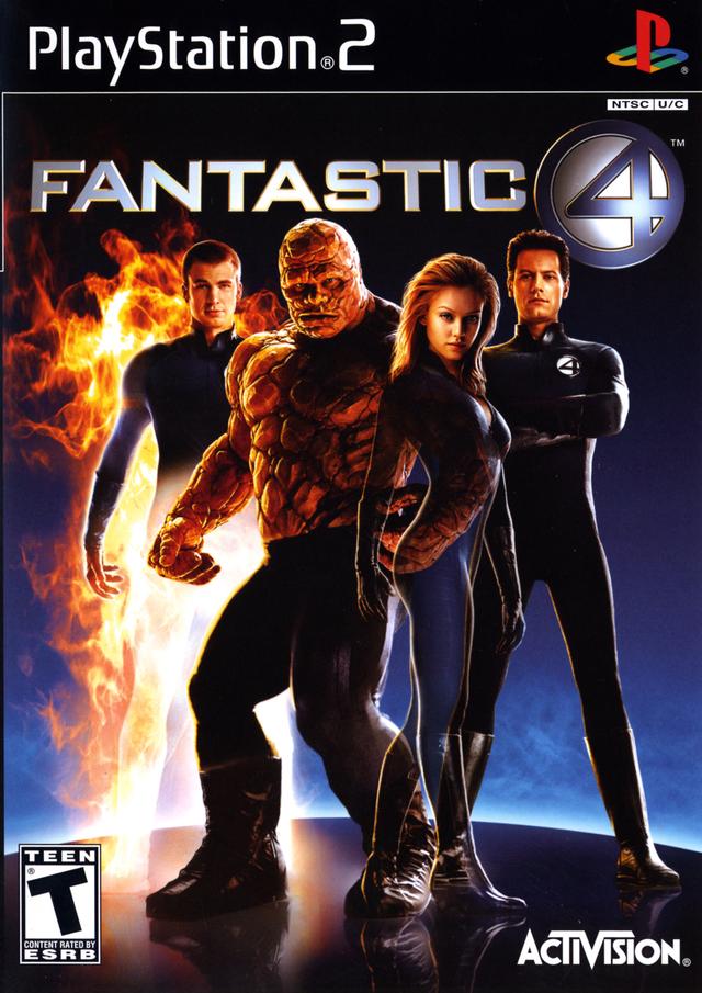 Fantastic Four Front Cover - Playstation 2 Pre-Played