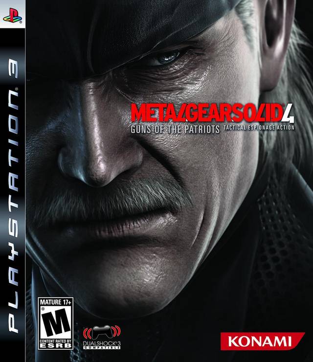 Metal Gear Solid 4 Guns of The Patriots Front Cover - Playstation 3 Pre-Played